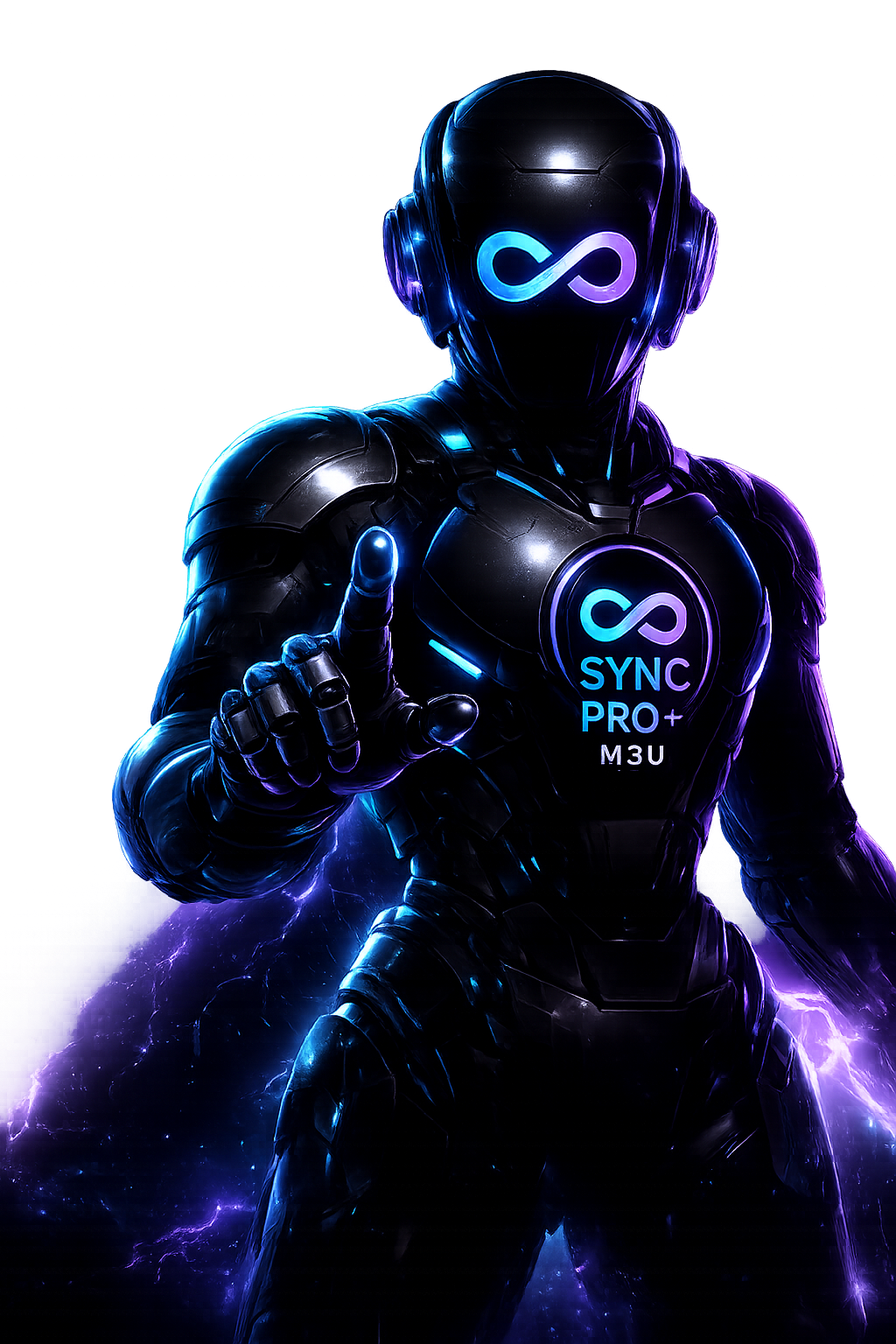 Mascote Sync Pro+ da Evolution TV
